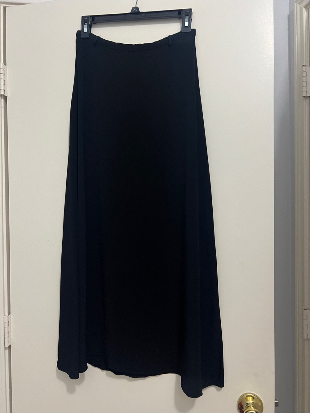 Vintage 90s Ann Taylor Black Maxi A-line Skirt Size 10